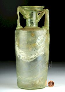 Tall Roman Glass Twin-Handled Flask, ex-HJ Berk