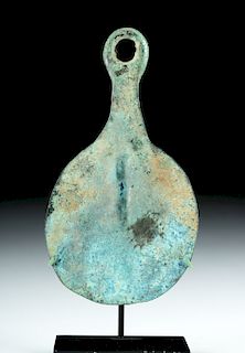 Rare Cycladic Bronze Idol - Violin Shaped
