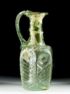 Beautiful Roman / Byzantine Glass Pouring Vessel
