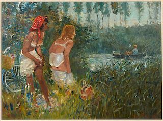 Harry Maas "Girls By The Lake" O/C