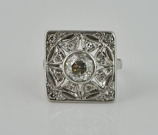 Platinum & Diamond Lady's Edwardian Ring
