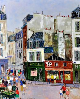 Jacques Bouyssou "Paris la Petite Marche" O/C