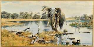 Donald Grant "The Elephant Pool" O/C