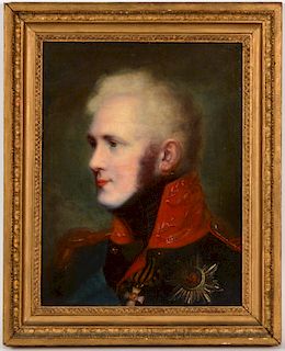 "Portrait of Tsar Alexander I" Attr. to Dawe