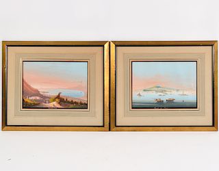 Two Finely Detailed Italian Watercolors