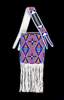 Excellent Sioux Beaded Flat Bag