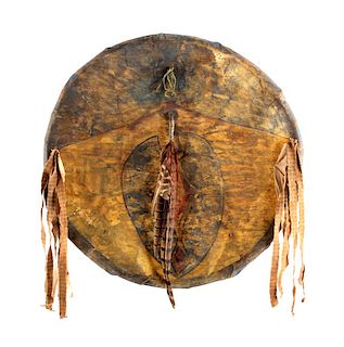 Southern Cheyenne Turtle Clan War Shield 19th C.