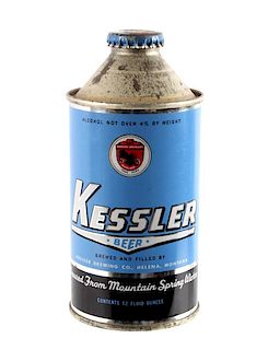 Full Kessler Beer Cone Top Can Helena Montana