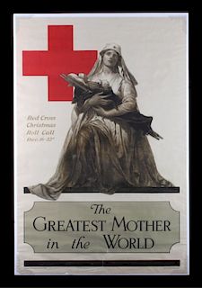 Original WWI American Red Cross Poster
