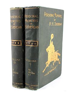 Personal Memoirs of P.H. Sheridan 1st Edition 1888