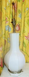 A Blanc de Chine Vase, Height 16 inches.