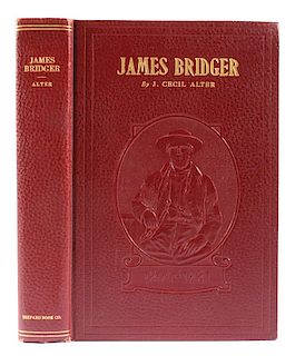 James Bridger by J. Cecil Alter 1st Edition Signed