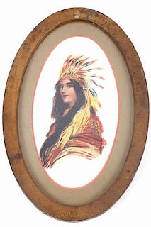 Native American Woman Print By Hamilton King