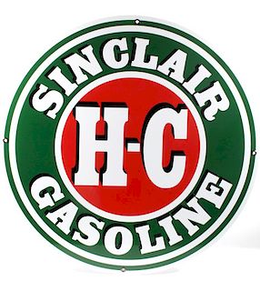 Sinclair H-C Gasoline Petroliana Advertising Sign