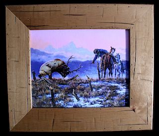Giclee Canvas "Down To The Wire" C.K. Price