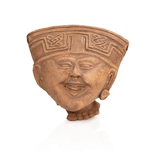  Veracruz, Remojadas, West Mexico, Head Fragment, circa 350 BCE - 750 CE