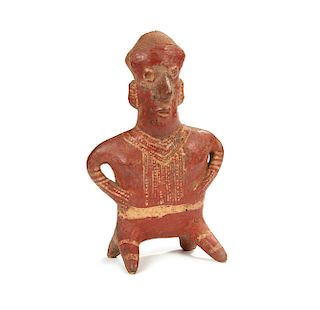 Nayarit, West Mexico Earthenware Figure, circa 200 BCE- 250 CE