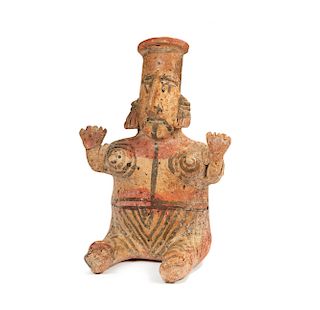 Jalisco Seated Figure, West Mexico, circa 200 BCE - 250 CE
