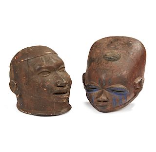 Makonde, Mozambique Mask Lipiko and Yoruba Nigeria Gelede Mask