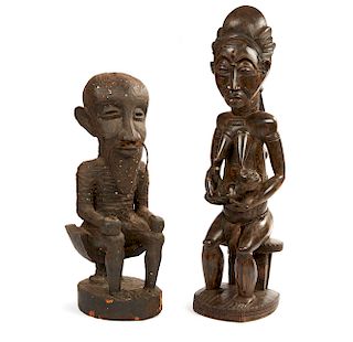 Two African Wood Figures