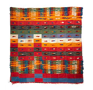 Three Maasai, Kenya Shuka Textile Trade Cloths and a large West African Cloth 
