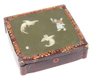 Chinese Inlaid Wooden Box