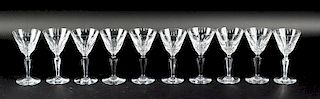 10 Ten Baccarat Piccadilly Goblets