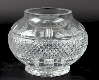 Waterford Style Cut Crystal Center Vase
