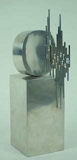 Signed L/E Mid Century Modern Abstract Sculpture