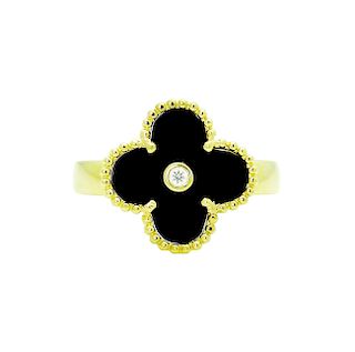 Van Cleef & Arpels 18k Gold Vintage Magic Alhambra Ring