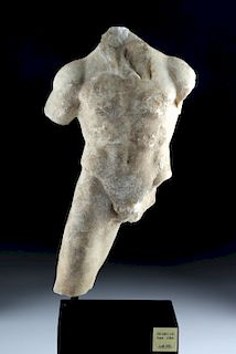 Roman Marble Torso of Man, ex-Christie's