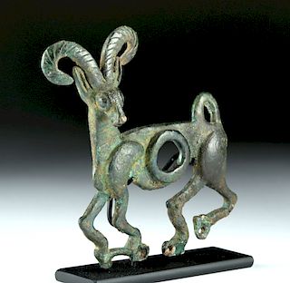 Luristan Bronze Horse Cheek Piece - Ibex Form