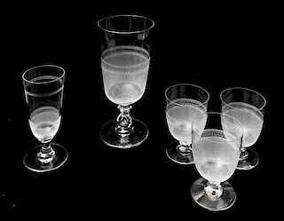 A Group of Glass Drinkware,