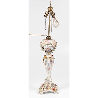 Carl Thieme Porcelain Lamp
