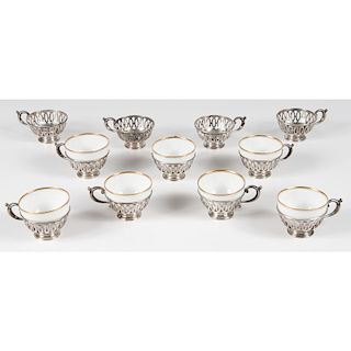 Wallace Sterling Tea Cup Holders