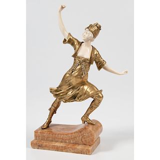 Brass Statuette, After Preiss