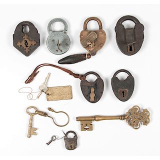 Assorted Padlocks and Keys