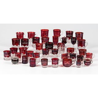 Ruby Red Souvenir Glassware