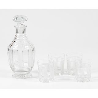  Yeoward  Cut Glass Decanter and Tumblers