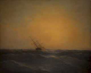 Oil Painting On Board Signed Aivazovsky