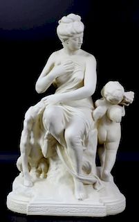 20th Century Alabaster Figural Sculpture