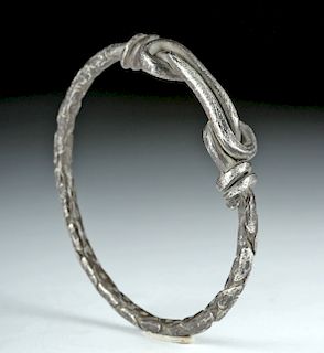 Viking Twisted Silver Bracelet- 63.5 grams