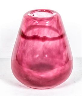 An English Glass Vase, Height 6 inches.