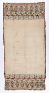 Antique Kashmir Shawl, Early 19th C: 3'11'' x 8'2''