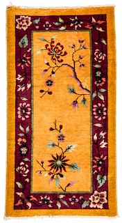 Chinese Art Deco Small Rug, Early 20th c