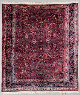 Antique Meshed Rug, Persia: 11'0'' x 12'7''