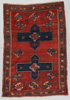 Antique Kazak Rug: 4'4'' x 6'4''