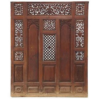 Southeast Asian Carved Wall Panel