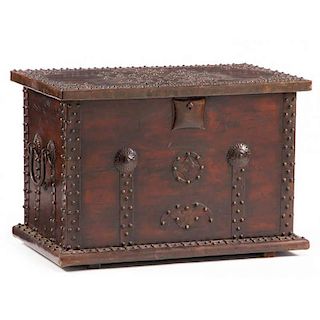Chinese Brass-Decorated Chest