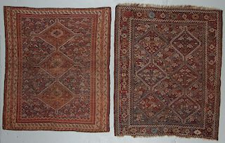 2 Antique Shiraz Rugs, Persia
